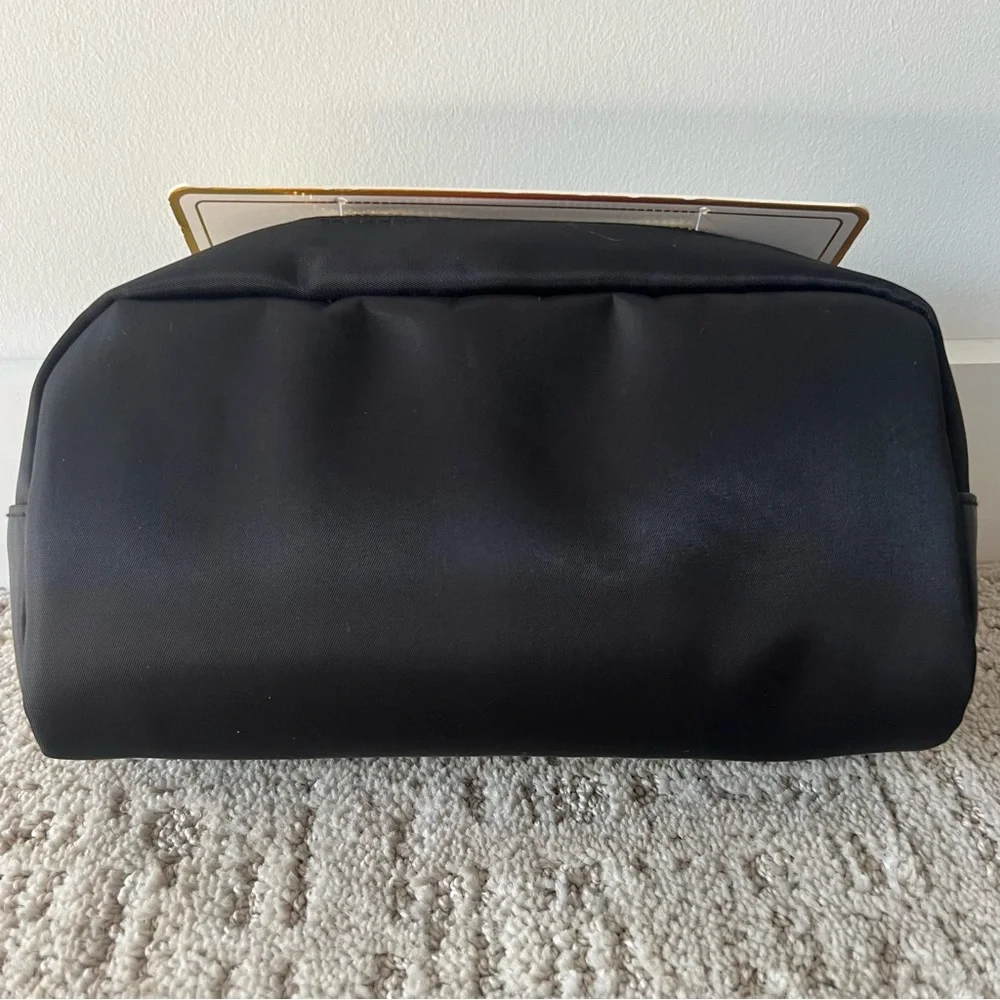 MRS Rhinestone Embellished Black Travel Pouch for Newlywed Bride Gift New